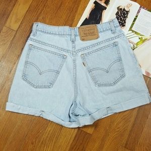 Vintage Levi's Orange Tag 945 Cuffed Mom Shorts